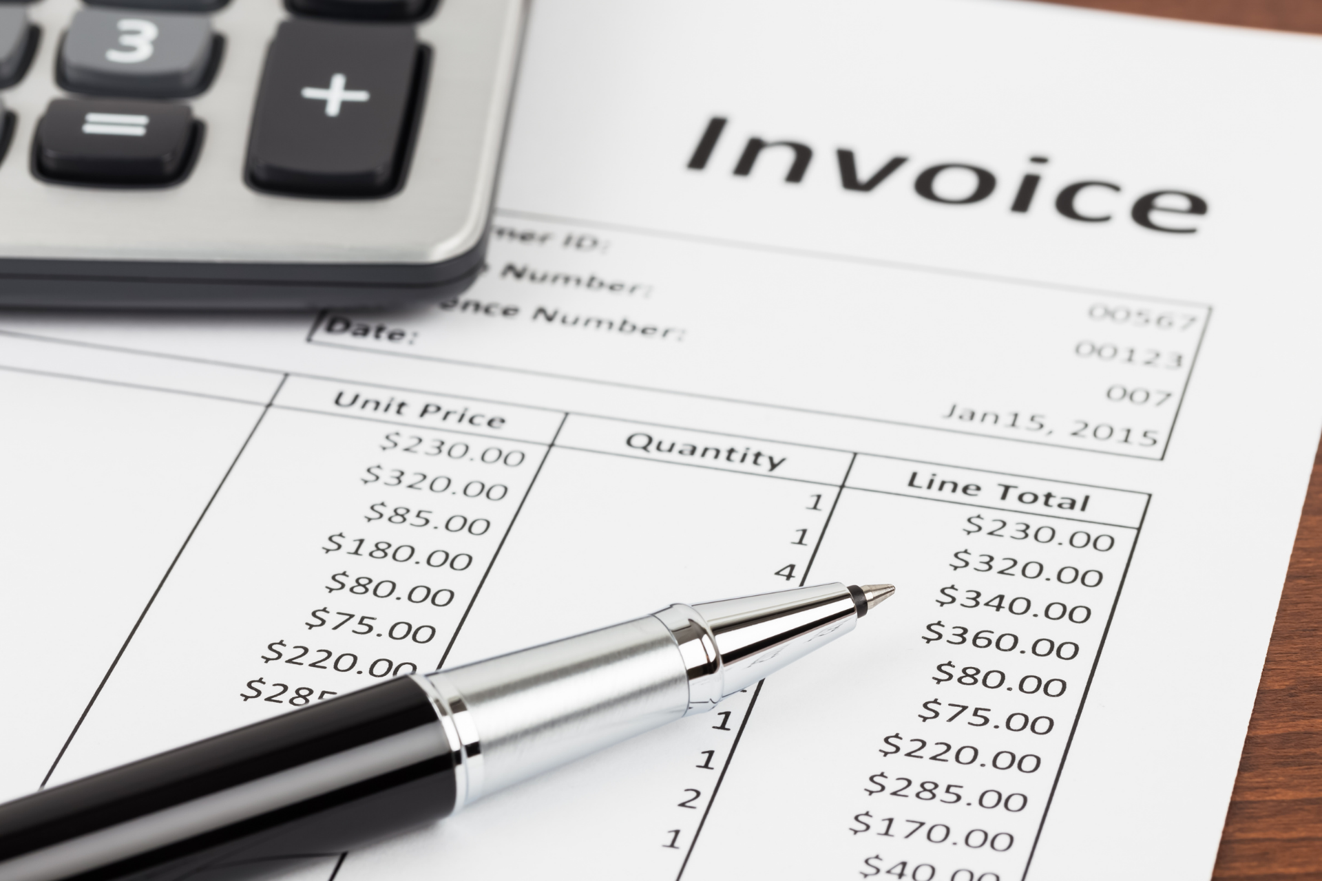 vendor invoice