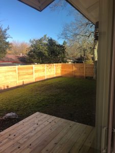 Garsc backyard fence building