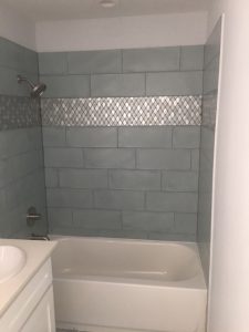 Bathroom Backsplash install