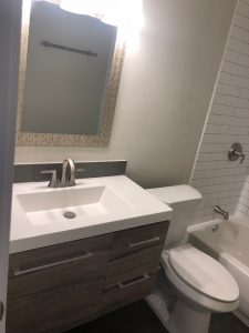 Bathroom Mirror Install